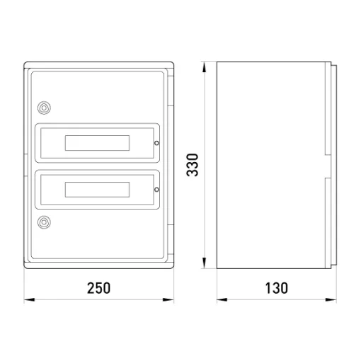 Корпус ударопрочный с АБС-пластика e.plbox.250.330.130.18m.tr, 250х330х130мм, IP65 с прозрачной дверью і панелью под 18 модулей E.NEXT Корпус ударопрочный с АБС-пластика e.plbox.250.330.130.18m.tr, 250х330х130мм, IP65 с прозрачной дверью і панелью под 18 модулей E.NEXT