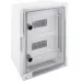 Корпус удароміцний з АБС-пластика e.plbox.300.400.165.24m.tr, 300х400х165мм, IP65 з прозорими дверцятами та панеллю під 24 модулі ENEXT