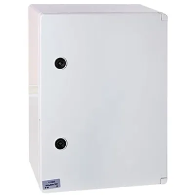 Корпус ударопрочный с АБС-пластика e.plbox.300.400.165.1f.15m.blank, 300х400х165мм, IP65 с панелью под 1- фазный счётчик і 15 модулей (CP5202)