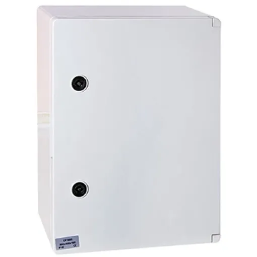 Корпус ударопрочный с АБС-пластика e.plbox.400.500.175.3f.6m.blank, 400х500х175мм, IP65 с панелью под 3 - фазный счётчик і 6 модулей E.NEXT