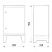Корпус ударопрочный с АБС-пластика e.plbox.nap.500.700.245.3f.16m.8m.,blank, 500х700х245мм, IP65, с панелью под 3 - фасный счётчик и 16 модулей и 8 розеток E.NEXT
