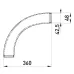 Угловой металлический соединитель e.industrial.pipe.thread.angle.1-1/2 , 90 град. с резьбой E.NEXT