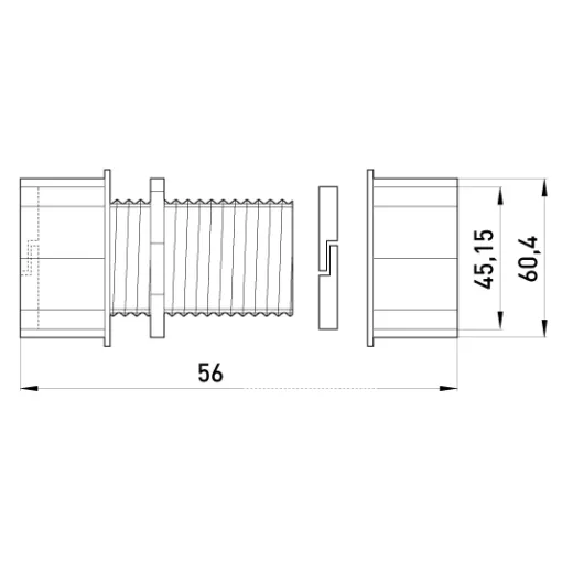 З`єднувач металевий e.industrial.pipe.connect.collet.1-1/2 , цанговий ENEXT