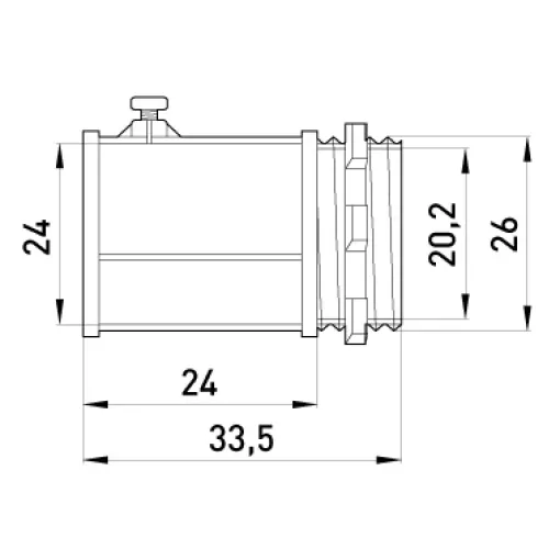 Ввод металлический e.industrial.pipe.dir.screw.3/4 винтовой E.NEXT