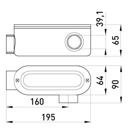 З`єднувач ревізійний Г-подібний e.industrial.pipe.db.revise.elbow.1-1/4 для труб 1-1/4 ENEXT