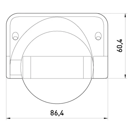 Датчик руху інфрачервоний e.sensor.pir.09.black(чорний), 180 , IP44 ENEXT