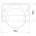 Датчик руху інфрачервоний e.sensor.pir.09.black(чорний), 180 , IP44 ENEXT
