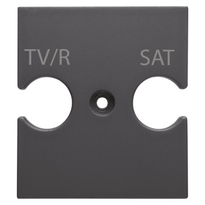 Супорт універсальний Комбінована розетка TV/R-SAT чорний Серія Chorus GW12387