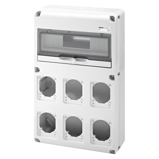 Q-DIN 14 модулей 6 фланцев IEC 309 16/32A IP44/67