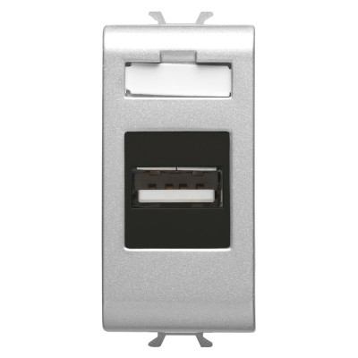 USB розетка 1 модуль цвет - титан Серия Chorus GW14459