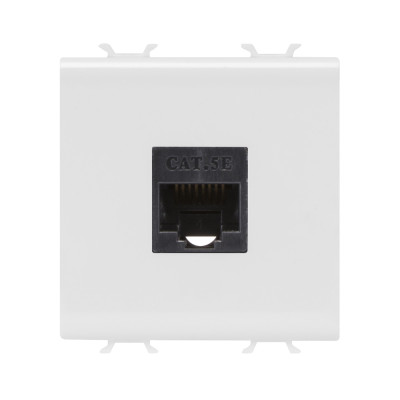 RJ45 розетка Category 5e  2 модуля цвет - белый Серия Chorus GW10434
