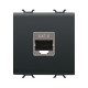 RJ45 розетка Category 6  2 модулі чорний Серія Chorus GW12437