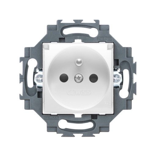 Розетка (французький стандарт) 250В АС Гвинтові клеми https://gewiss.com/ww/en/products/experience-catalogue/catalogs/series/product/building/ib-range-interlocked-socket-outlets-iec-309-standards/GW10351 з кришкою  колір - Білий Серія Dahlia
