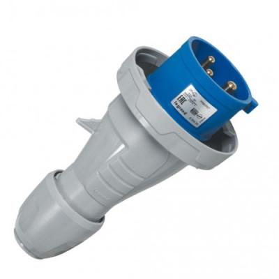 Вилка прямая 16A 2К+З 230В IP67 P17 Tempra Pro