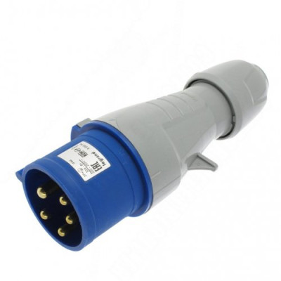 Вилка прямая 16A 3К+Н+З 230В IP44  P17 Tempra Pro