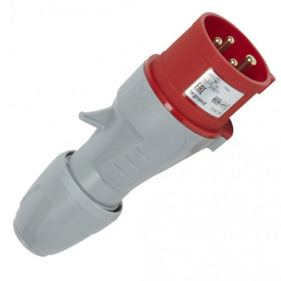 Вилка прямая 32A 3К+З 415В IP44  P17 Tempra Pro