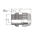 Гермоввід для кабелю SKINTOP ST-PG 36 RAL 7001 SGY