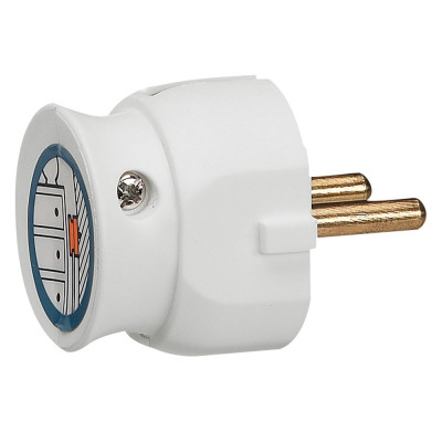 Вилка ультратонкая Legrand Элиум 50183, цвет белая