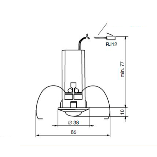 Датчик руху Abb Basic LINE-mini 6811EB