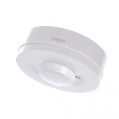 Датчик движения Hager EE883, ультрозвук, внешний монтаж