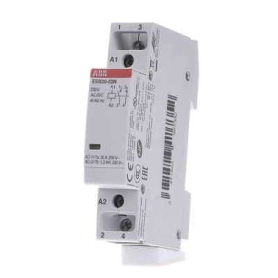 Контактор Abb ESB20-02N-06, 20А, 2НЗ,230V АС/DC