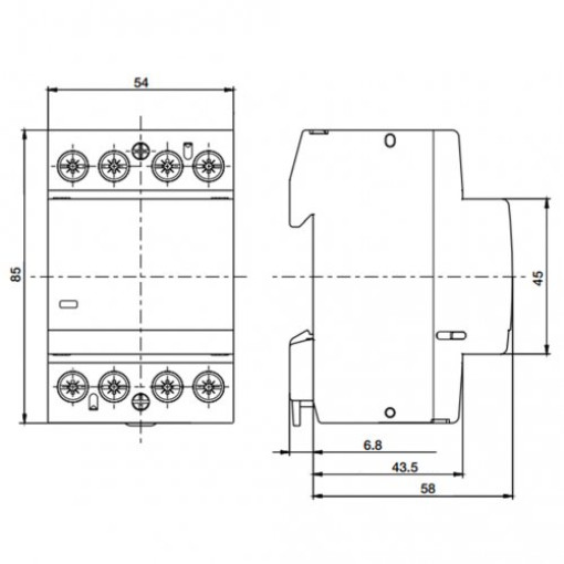 Контактор Abb ESB40-40N-06, 40А, 4Р, 4НO, 230V АC/DC