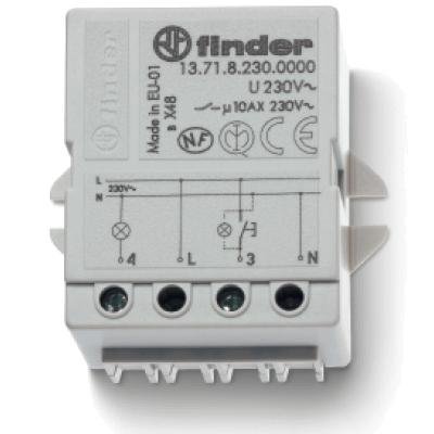 Электронное импульсное реле 1НО 10А 230VAC Finder 137182300000
