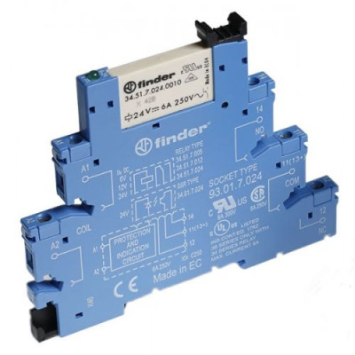 Модуль интерфейсный 1ПК, 12V DC, 6A Finder 385170120050