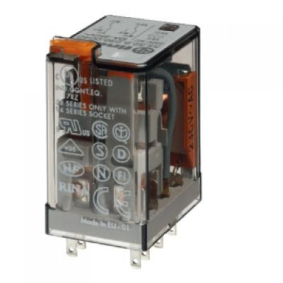 Реле 2ПК 24V DC 10A Finder (553290240040)