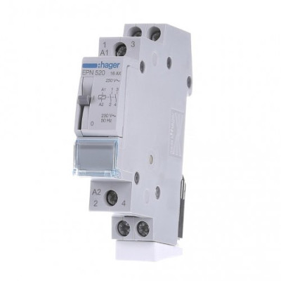 Імпульсне реле 230 В/16А, Hager EPN520 (2H.O.-контакта) 230V AC / 110V DC 3500W