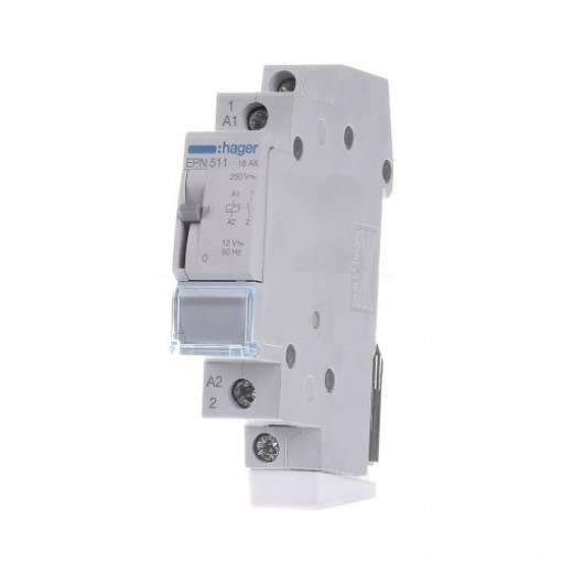 Імпульсне реле Hager EPN511, 1н.о., 16А, Uупр.= 12V~ АС