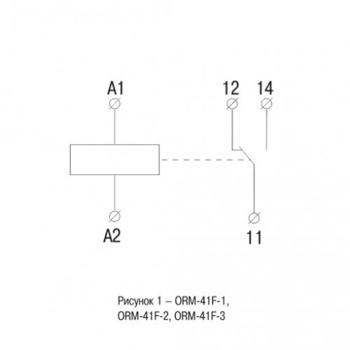 Інтерфейсне реле ORM 1 1NO+1NC 24В DC IEK