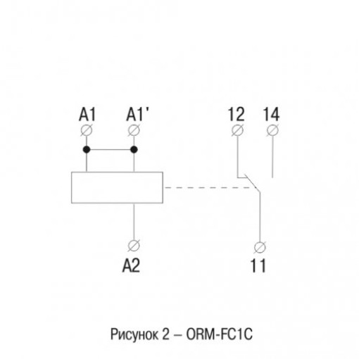 Інтерфейсне реле ORM 4 1 конт. група 24 В DC/AC IEK