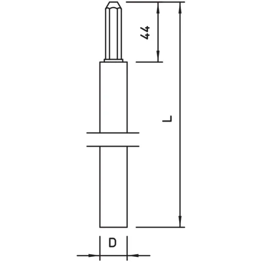 Шпилька заземления OBO Bettermann (5000203) 20мм OMEX FT 2м FT (40-60 мкм)