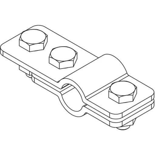 З`єднувач OBO Bettermann (5001366) Rd8-10 FL40 до шпильці заземлення OMEX D = 20мм VA з нержавіючої сталі