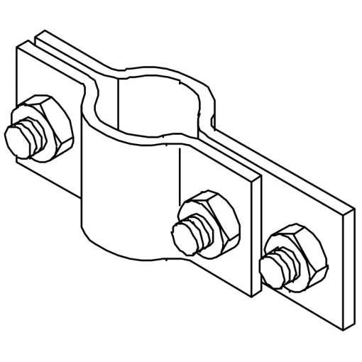 З`єднувач OBO Bettermann (5001404) Rd8-10 до шпильці заземлення OMEX D = 20мм FT FT (40-60 мкм)