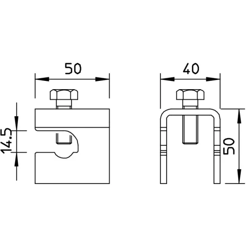 Зажим быстрого соединения OBO Bettermann (5014468) VARIO для армирования FT (40-60 мкм)