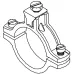 Хомут заземлення OBO Bettermann (5050030) 1/4 G (5-10 мкм) з оцинкованої сталі