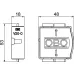 Змінна вставка OBO Bettermann (5099609) V20-C 0-280