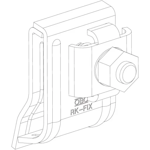 Держатель на водосточный желоб OBO Bettermann (5316450) RK-FIX FT (40-60 мкм)