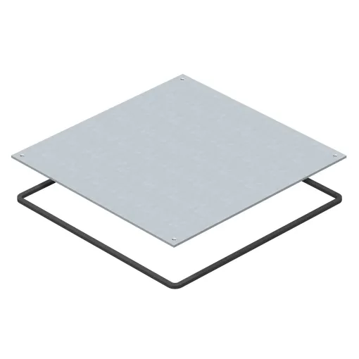 Глухая рамка-адаптер для напольного лючка OBO Bettermann 7400589 DUF 250-3 из оцинкованной стали
