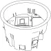 Розетковий супорт OBO Bettermann 7408838 MT R2 для люка GES R2 на 2 пости 45x45 + додатково 2 RJ45 h = 85мм для підлогового люка