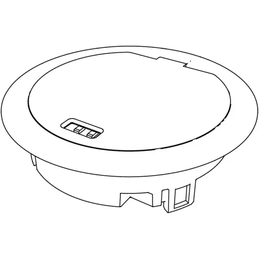 Крышка лючка в фальшпол OBO Bettermann 7408850 GES R2 Ni с блокировкой установка в коробку UD IP66