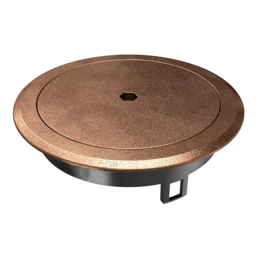 Глухая крышка встраиваемого лючка OBO Bettermann 7408874 с шестигранным гнездом GES R2B Cu IP66 с медным покрытием