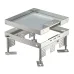 Кассетная рамка напольного лючка OBO Bettermann 7409218 RKSN2 9 на 12 постов 45x45 243х243мм с штангами h=105-150мм из нержавеющей стали