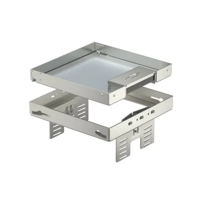Кассетная рамка встраиваемого лючка OBO Bettermann  RKSN4 на 6 постов 45x45 199х199мм h=95мм для напольного покрытия h=25мм 7409230