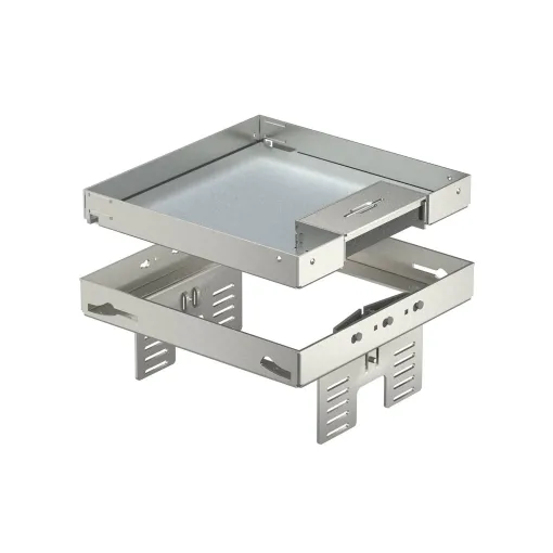 Кассетная рамка встраиваемого лючка OBO Bettermann 7409230 RKSN4 на 6 постов 45x45 199х199мм h=95мм для напольного покрытия h=25мм