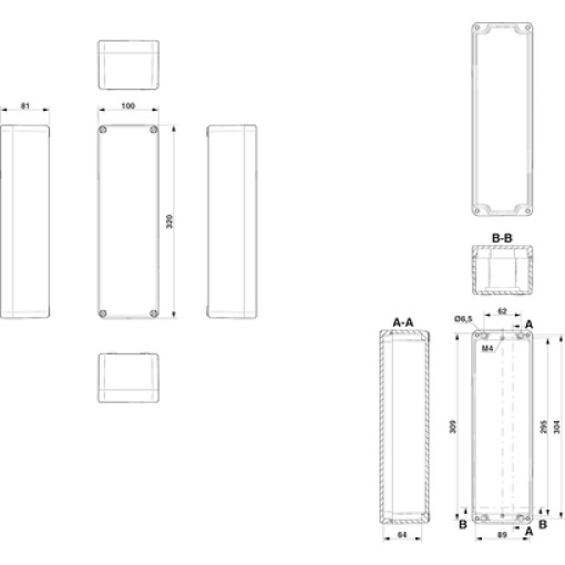 Клеммная коробка - E PE A 100X320X81 0899347
