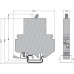 Термомагнитный защитный выключатель - TMC 1 F1 100 1,5A 0914086