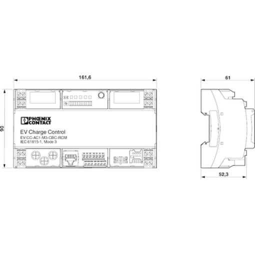 AC yправление зарядкой - EV-CC-AC1-M3-CBC-RCM-ETH-3G 1018702